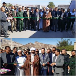 افتتاح پروژه بهسازی معابر و دبیرستان متوسطه اول روستای زنگارد